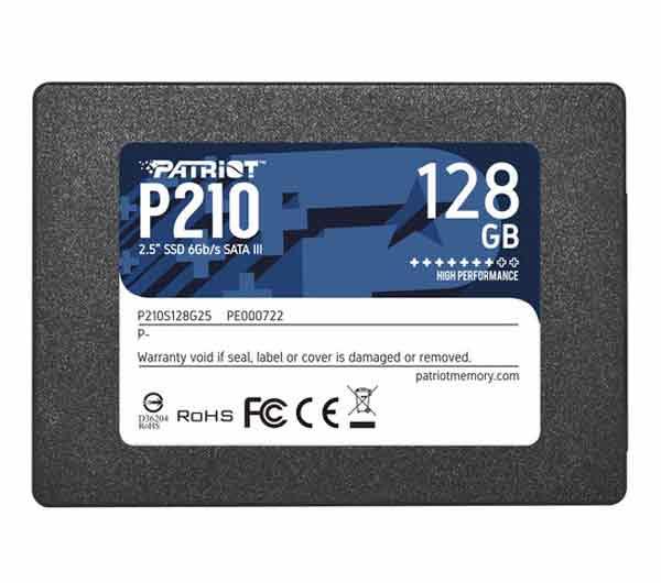 حافظه SSD اینترنال پاتریوت مدل P210 Sata III ظرفیت 128 گیگابایت Patriot P210 128GB SATA3 Internal SSD